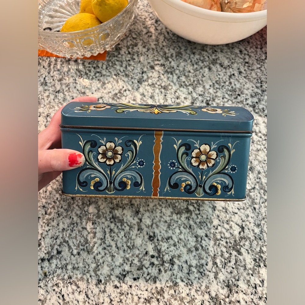 Decorative Tin Box from Norway